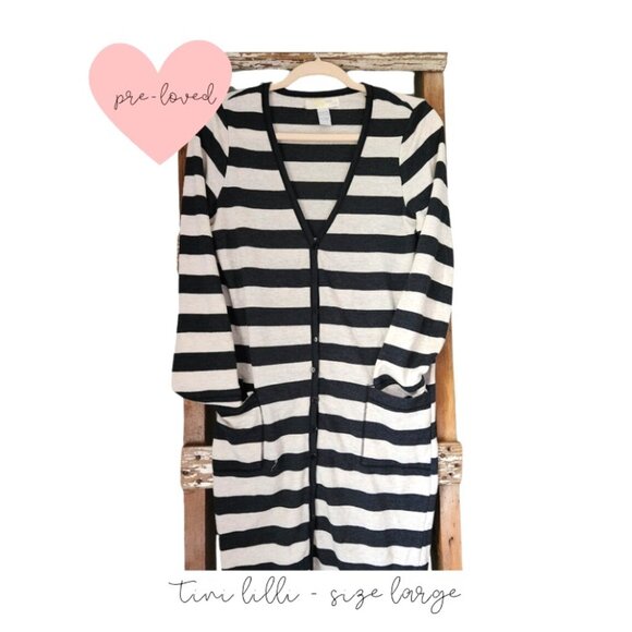 Tini Lili Stripped Cardigan - Picture 1 of 7